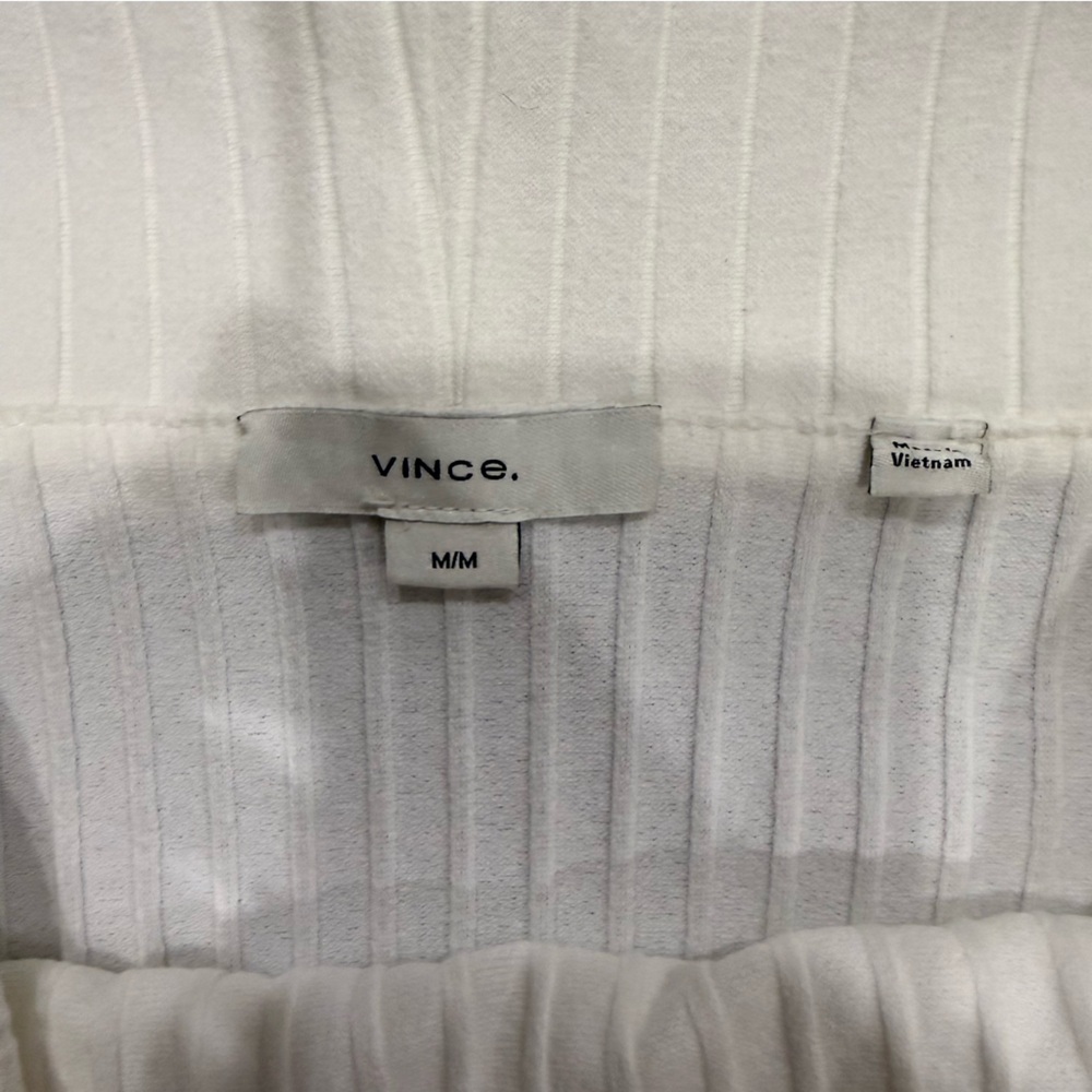Vince Off-Shoulder Ribbed Sweater - White - Picture 3 of 5